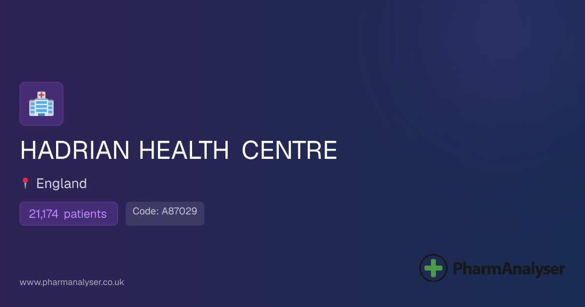 HADRIAN HEALTH CENTRE - GP in Wallsend, NE28 8QU... | A87029