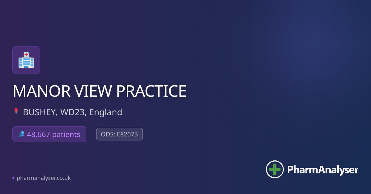 MANOR VIEW PRACTICE - GP in Bushey, WD23 2NN, En... | E82073