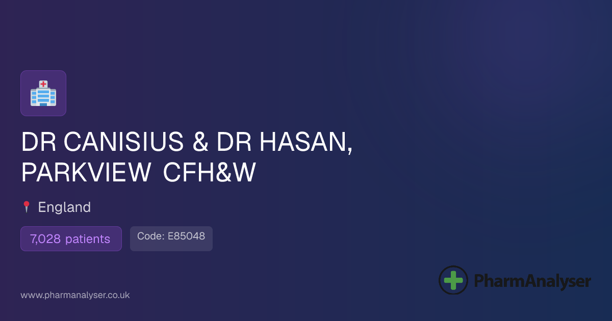 DR CANISIUS & DR HASAN, PARKVIEW CFHW - GP in Lo... | E85048