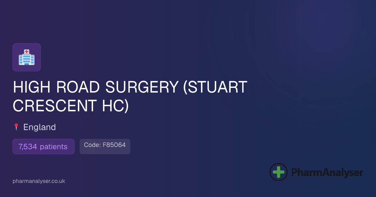 HIGH ROAD SURGERY (STUART CRESCENT HC) - GP in L... | F85064