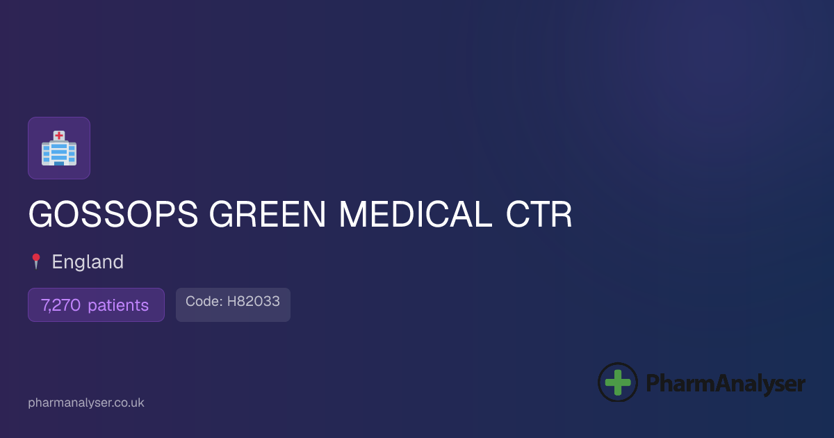 GOSSOPS GREEN MEDICAL CTR - GP in Crawley, RH11... | H82033