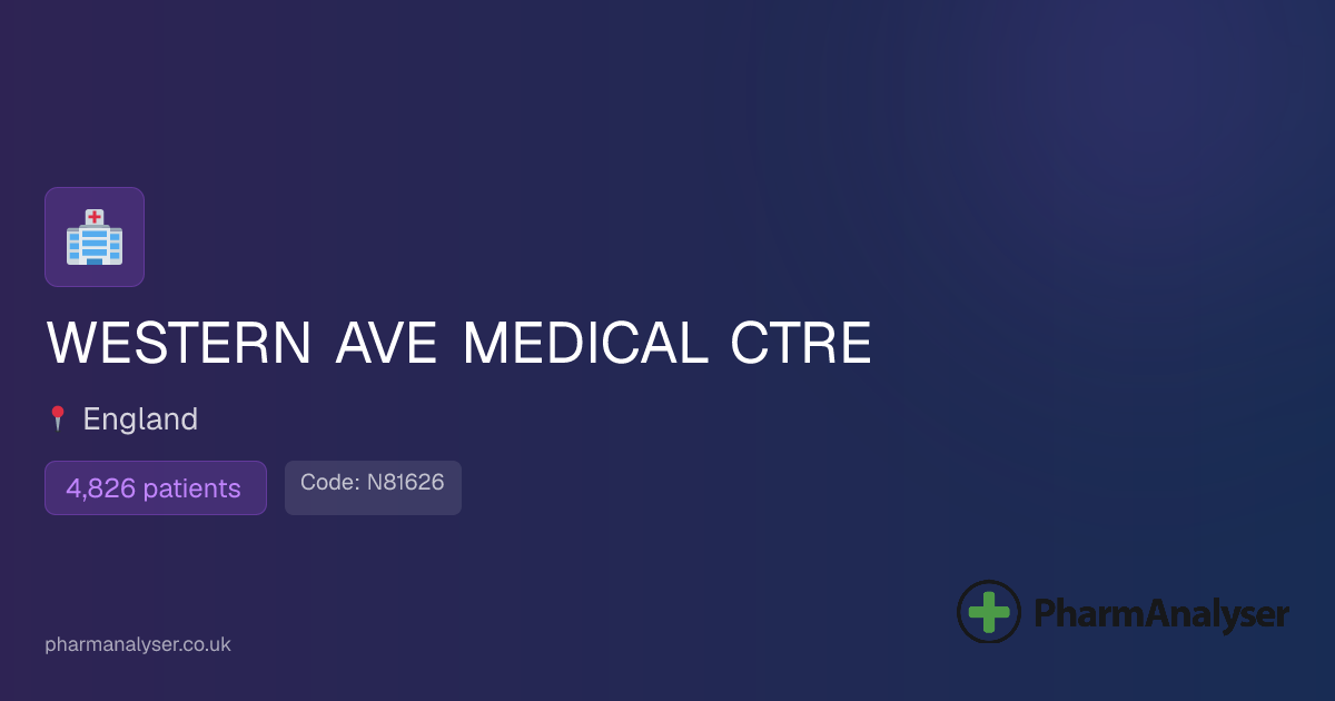 WESTERN AVE MEDICAL CTRE - GP in Chester, CH1 5P... | N81626