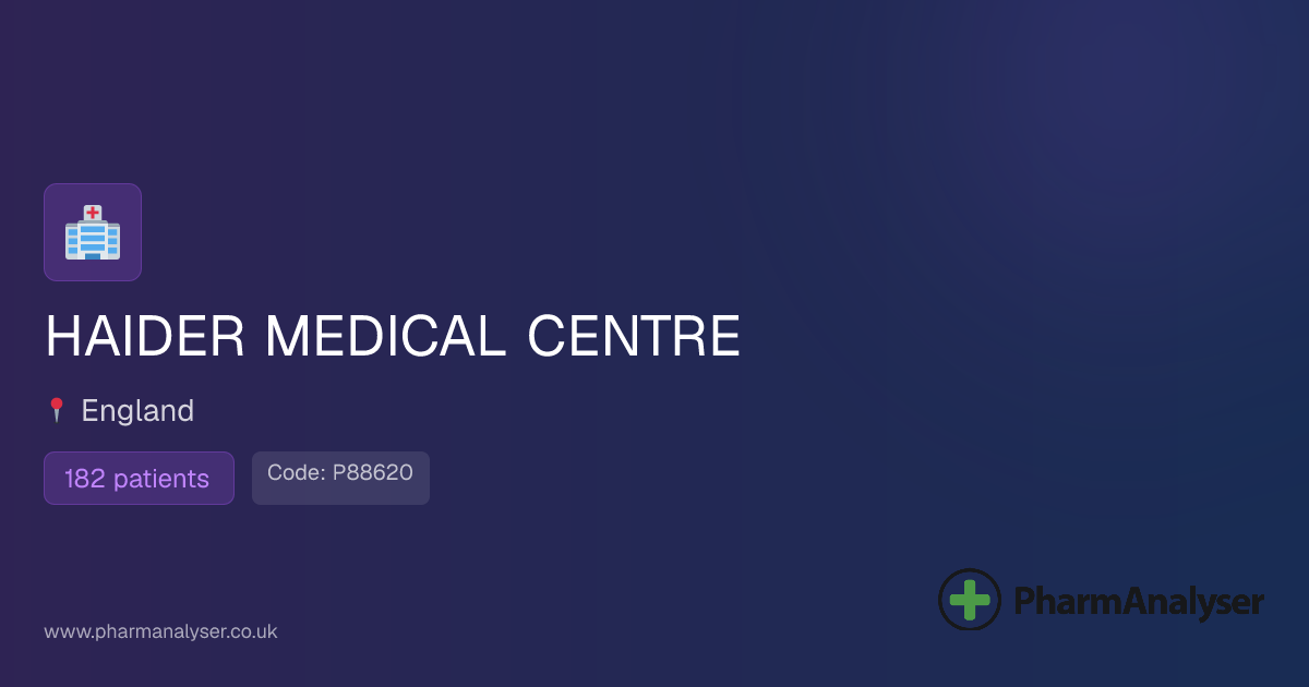 HAIDER MEDICAL CENTRE - GP in Stockport, SK7 5JW... | P88620