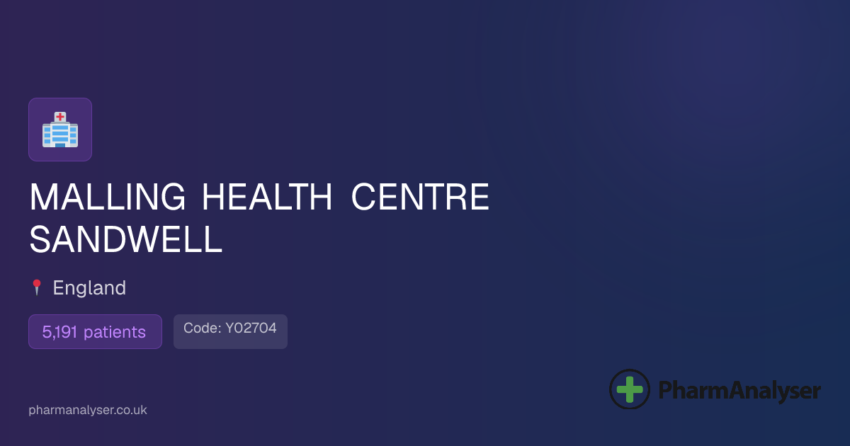 MALLING HEALTH CENTRE SANDWELL - GP in West Brom... | Y02704