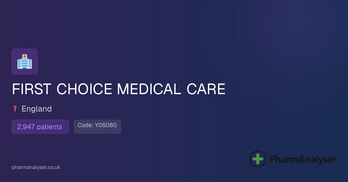 FIRST CHOICE MEDICAL CARE - GP in Harrow, HA2 9L... | Y05080