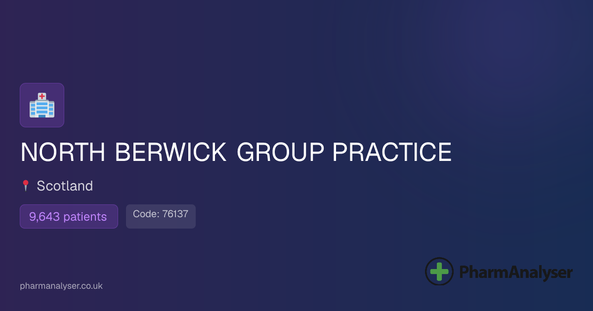 NORTH BERWICK GROUP PRACTICE - GP in EH39 4PU, Sc... | 76137
