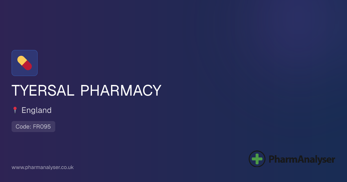 TYERSAL PHARMACY - Pharmacy in BD4 8ET, England | FCP14
