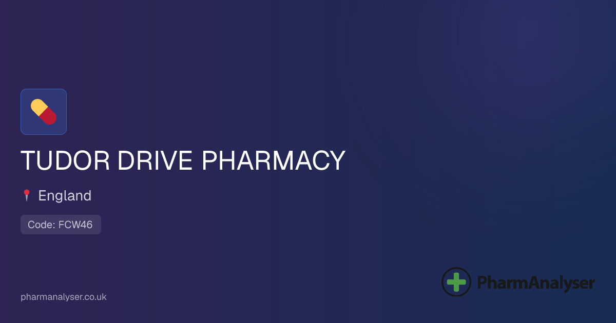 TUDOR DRIVE PHARMACY - Pharmacy in KT2 5QG, England | FCW46
