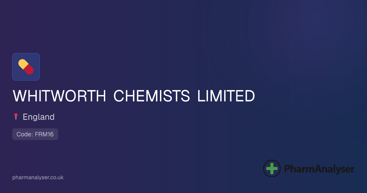 WHITWORTH CHEMISTS - Pharmacy in NE4 6SL, England | FRM16