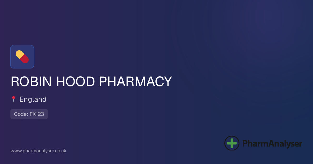 ROBIN HOOD PHARMACY - Pharmacy in B28 9ET, England | FX123
